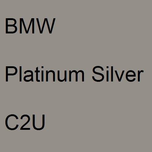 BMW, Platinum Silver, C2U.